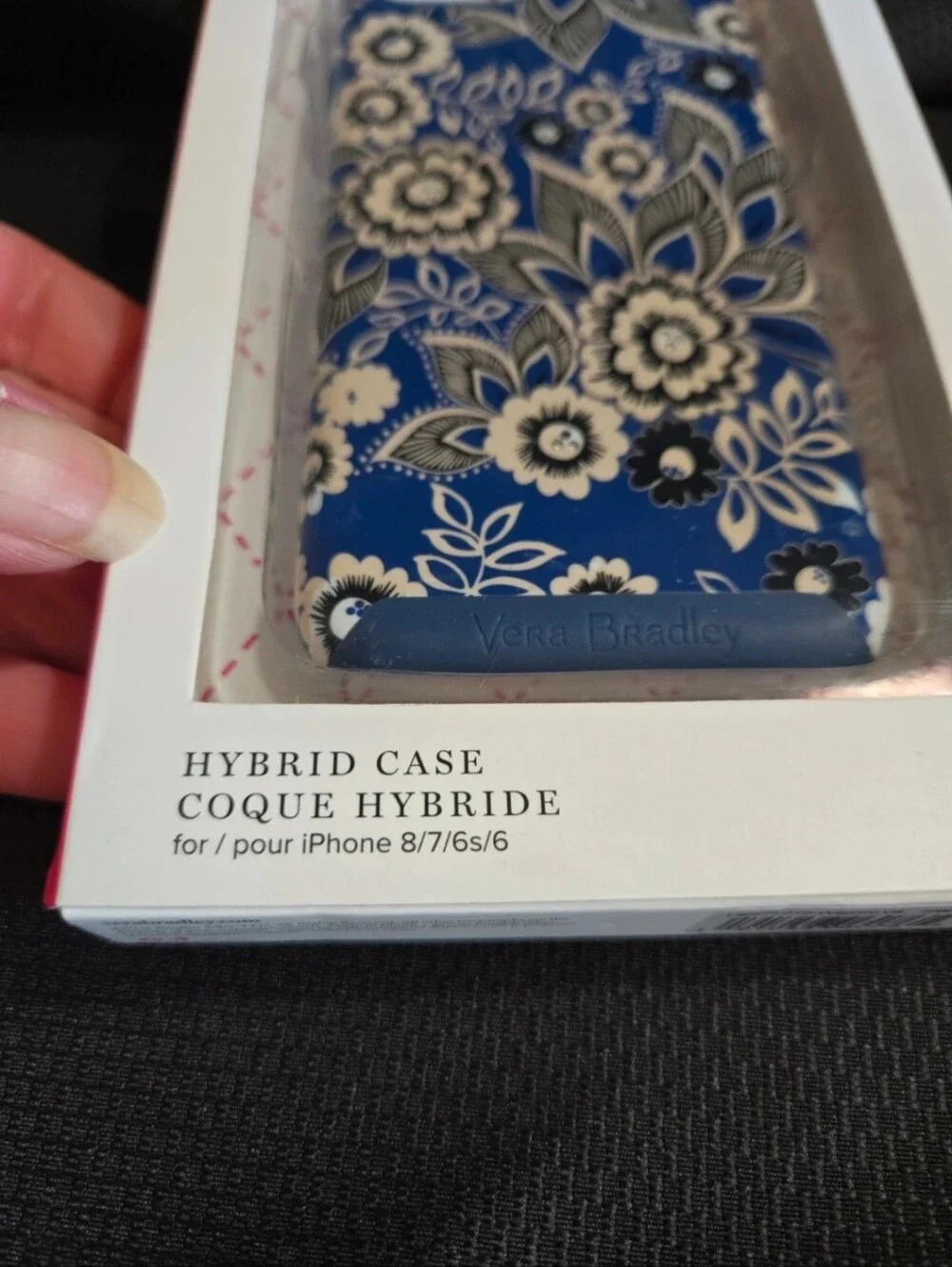 Vera Bradley Blue Floral Hybrid Phone Case NIB
